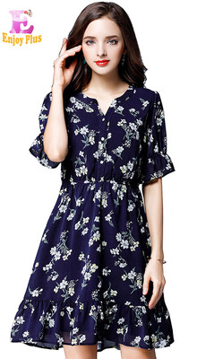 L - 5XL плюс размер элегантный шифон новый лето 2018 синий цветок принт женщин платье большой размер короткий рукав v шея линия
L - 5XL плюс размер элегантный шифон новый лето 2018 синий цветок принт женщин платье большой размер короткий рукав v шея линия