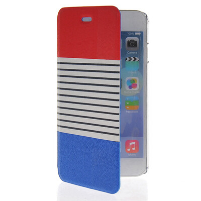 MOONCASE Stripe Design Leather Side Flip Wallet Card Slot Pouch Stand Back Case Cover for Apple iPhone 6 ( 4.7 inch ) Blue
MOONCASE Stripe Design Leather Side Flip Wallet Card Slot Pouch Stand Back Case Cover for Apple iPhone 6 ( 4.7 inch ) Blue
