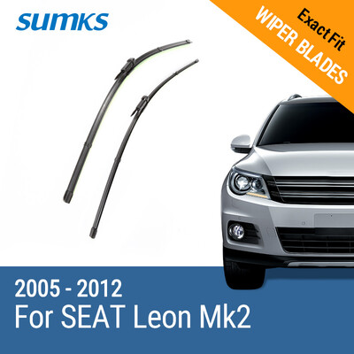 SUMKS Wiper Blades for SEAT Leon 26"& 26" Fit pinch tab Arms 2005 2006 20072008 2009 2010 2011 2012
SUMKS Wiper Blades for SEAT Leon 26"& 26" Fit pinch tab Arms 2005 2006 20072008 2009 2010 2011 2012