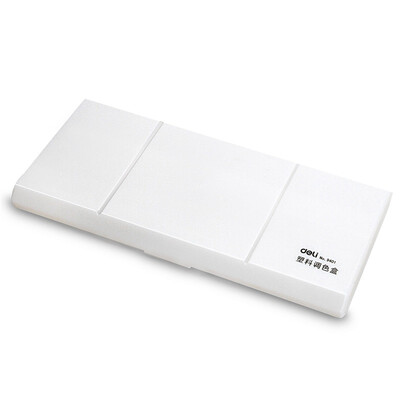 Deli) 9401 art painting 17 grid folding palette leaky watercolor water powder acrylic paint box palette
Deli) 9401 art painting 17 grid folding palette leaky watercolor water powder acrylic paint box palette