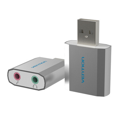 Vention External sound card USB 2.0 Mic speaker audio Microphone converter sound card adapter for Laptop computer surface
Vention External sound card USB 2.0 Mic speaker audio Microphone converter sound card adapter for Laptop computer surface
