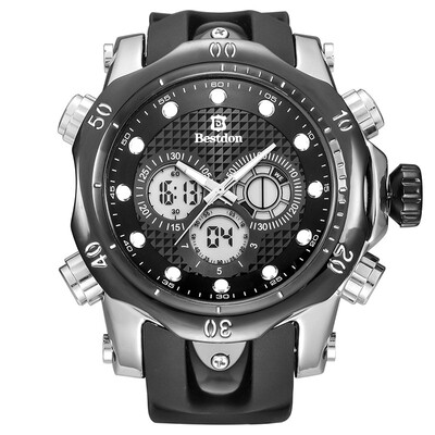 BESTDON BD5515G Men's Quartz & LED Electronics Dual Time Display Wrist Watch (Black+Silver
BESTDON BD5515G Men's Quartz & LED Electronics Dual Time Display Wrist Watch (Black+Silver