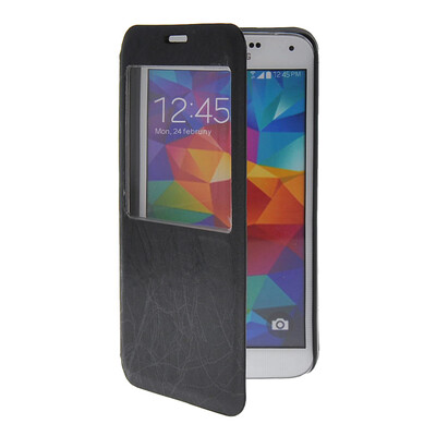 MOONCASE View Window Leather Side Flip Pouch Slim Shell Back Case Cover for Samsung Galaxy S5 I9600 Black
MOONCASE View Window Leather Side Flip Pouch Slim Shell Back Case Cover for Samsung Galaxy S5 I9600 Black