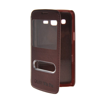 MOONCASE View Window Leather Side Flip Pouch Stand Shell Back ЧЕХОЛ ДЛЯ Samsung Galaxy Win Pro G3812 Red 
MOONCASE View Window Leather Side Flip Pouch Stand Shell Back ЧЕХОЛ ДЛЯ Samsung Galaxy Win Pro G3812 Red