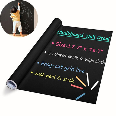 DIY Chalkboard Decals Removable Washable Blackboard Wall Stickers for Refrigerator Kitchen Cabinets
DIY Chalkboard Decals Removable Washable Blackboard Wall Stickers for Refrigerator Kitchen Cabinets
