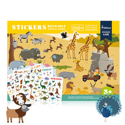 MiDeer Childrens Toys Fun Scenes Static Stickers Cartoon Stickers Theme Panorama Stickers Animals
MiDeer Childrens Toys Fun Scenes Static Stickers Cartoon Stickers Theme Panorama Stickers Animals