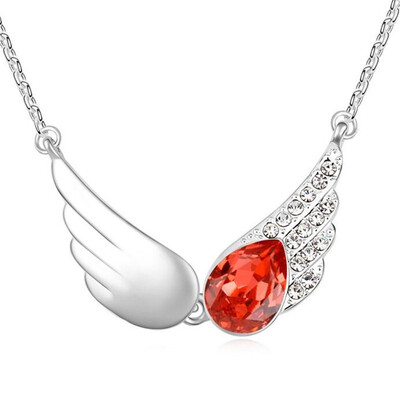 Высокое качество Vintage Wings ожерелья подвески кристалл из Австрии Женщины Joyas белое золото позолоченный подарок на День Святого Валентина 1
Высокое качество Vintage Wings ожерелья подвески кристалл из Австрии Женщины Joyas белое золото позолоченный подарок на День Святого Валентина 1