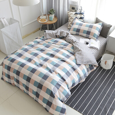 Arctic velvet kit home textile cotton three-piece single bed single quilt student dormitory bedding package color grid world blue
Arctic velvet kit home textile cotton three-piece single bed single quilt student dormitory bedding package color grid world blue