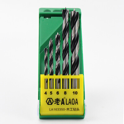 LAOA Titanium-plated twist drill Multi-function drill bit Black three-point drill bit Woodworking drill bit set 5 piece LA
LAOA Titanium-plated twist drill Multi-function drill bit Black three-point drill bit Woodworking drill bit set 5 piece LA