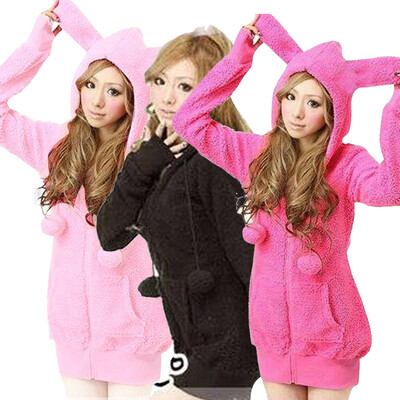 Women Casual Cute Bunny Ears Sherpa Warm Thicken Hoodie Outerwear Coat Jacket
Women Casual Cute Bunny Ears Sherpa Warm Thicken Hoodie Outerwear Coat Jacket