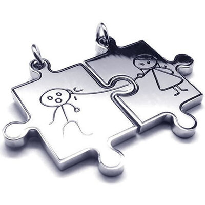 Hpolw Newest Fashion Mens Womens Couples Qute Puzzle Stainless Steel 925 Sterling Silver Pendant Love Necklace Set
Hpolw Newest Fashion Mens Womens Couples Qute Puzzle Stainless Steel 925 Sterling Silver Pendant Love Necklace Set