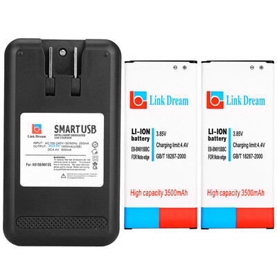 2PCS 3500mAh 3.7V Mobile Phone Li-ion Battery For Samsung Note Edge 9150+Battery Charger
2PCS 3500mAh 3.7V Mobile Phone Li-ion Battery For Samsung Note Edge 9150+Battery Charger