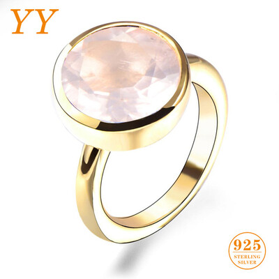 YY Fine Jewelry Sterling Silver 925 Golden Swarovski Pink Rose Quartz Party Engagement Woman Round Luxury Exquisite Ring gift
YY Fine Jewelry Sterling Silver 925 Golden Swarovski Pink Rose Quartz Party Engagement Woman Round Luxury Exquisite Ring gift