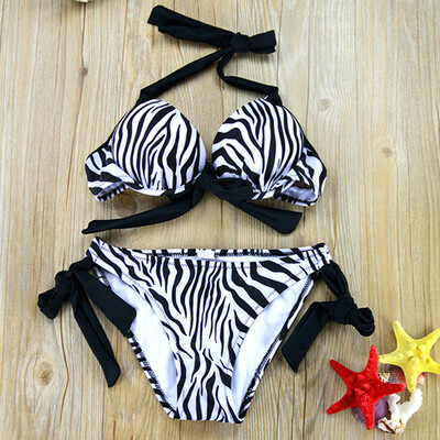 Women'S Split Sexy Leopard Bikini Swimsuit Strip Care