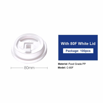 OTOR Cup Cover 100pcs Disposable PP Plastic 80mm 89mm Clear White Black Lid for Paper Cup Cold Drink Milk Tea Switch Cover
OTOR Cup Cover 100pcs Disposable PP Plastic 80mm 89mm Clear White Black Lid for Paper Cup Cold Drink Milk Tea Switch Cover