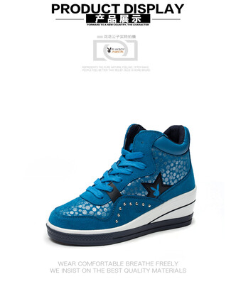 PLAYBOY brand New autumn&winter leisureHeight increasingSuede calfskinFashion high-top sneakersWomens shoes
PLAYBOY brand New autumn&winter leisureHeight increasingSuede calfskinFashion high-top sneakersWomens shoes