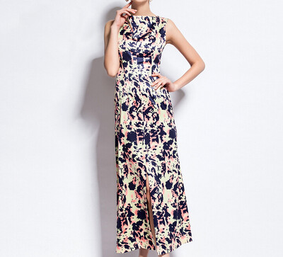 Lovaru ™2015 summer new European leg of European and American original single leopard chiffon dress slit skirt female
Lovaru ™2015 summer new European leg of European and American original single leopard chiffon dress slit skirt female