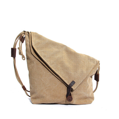 High Grade Fashion Canvas Shoulder Bag Men Women Trapezoid Genuine Leather Messenger Bag With Widen Adjustable Shoulder Strap
High Grade Fashion Canvas Shoulder Bag Men Women Trapezoid Genuine Leather Messenger Bag With Widen Adjustable Shoulder Strap