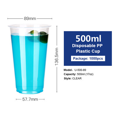 OTOR 17oz22oz Disposable Plastic Cups with Lids PP Clear Cup for Hot & Cold Drinks Iced Coffee Bubble Boba Smoothie 1000pcs
OTOR 17oz22oz Disposable Plastic Cups with Lids PP Clear Cup for Hot & Cold Drinks Iced Coffee Bubble Boba Smoothie 1000pcs