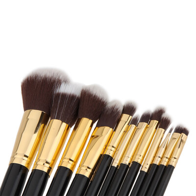 12 Pcs Makeup Cosmetic Blush Brush Eyebrow Foundation Powder Brushes Set Golden&black
12 Pcs Makeup Cosmetic Blush Brush Eyebrow Foundation Powder Brushes Set Golden&black
