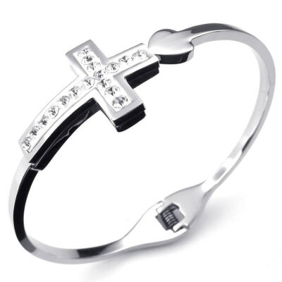 Hpolw Womens silver Stainless-Steel Cubic-Zirconia Steel Cross Bracelet&deft design heart-patter couples crystal Bracelet
Hpolw Womens silver Stainless-Steel Cubic-Zirconia Steel Cross Bracelet&deft design heart-patter couples crystal Bracelet
