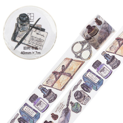 Kinbor hand book&paper tape 30mm7m hand book sticker antique color tape retro object DTB64269
Kinbor hand book&paper tape 30mm7m hand book sticker antique color tape retro object DTB64269
