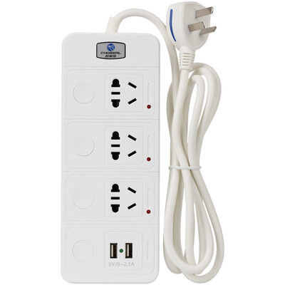 Achillea (CHOSEAL) YF-U331-1.8M three single control independent switch two USB charging socket 1.8 m
Achillea (CHOSEAL) YF-U331-1.8M three single control independent switch two USB charging socket 1.8 m