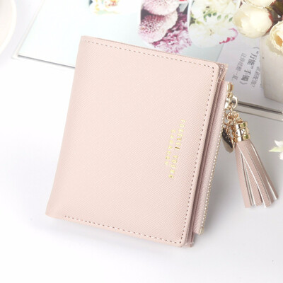 Short wallet female fold simple Korean version thin style lovely zipper multi function student
Short wallet female fold simple Korean version thin style lovely zipper multi function student