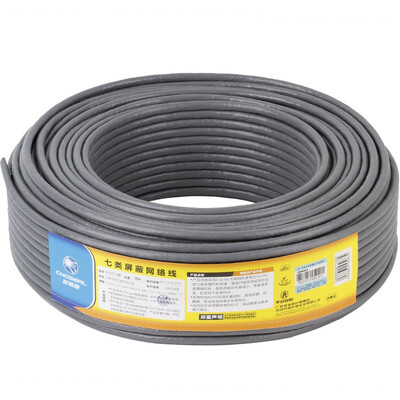 Akihabara CHOSEAL seven types of cable double shield anti-jamming down attenuation can support 10 Gigabit equipment GB pure copper safety transmission line 50 meters QS2620AT50S
Akihabara CHOSEAL seven types of cable double shield anti-jamming down attenuation can support 10 Gigabit equipment GB pure copper safety transmission line 50 meters QS2620AT50S