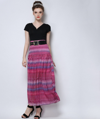 Lovaru ™Striped chiffon skirt Europe station 2015 summer new big fashion temperament dress style holiday
Lovaru ™Striped chiffon skirt Europe station 2015 summer new big fashion temperament dress style holiday