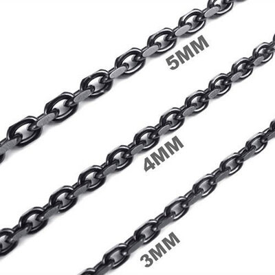 Hpolw Wholesale Trendy Jewelry Mens 5mm Stainless Steel Casting Black O Links Lobster Clasps Chain Necklace with 16-40" inch
Hpolw Wholesale Trendy Jewelry Mens 5mm Stainless Steel Casting Black O Links Lobster Clasps Chain Necklace with 16-40" inch