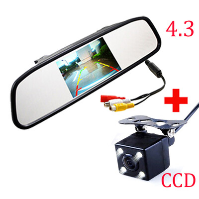 CCD Car rear view camera with LCD monitor 43 inch TFT LCD mirror monitor 2way LEDs CCd reverse backup camera parking
CCD Car rear view camera with LCD monitor 43 inch TFT LCD mirror monitor 2way LEDs CCd reverse backup camera parking