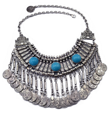 Idealway Bohemia Gypsy Boho Vintage Silver Alloy Coin Tassel Acrylic Beads Choker Bib Necklaces Females Jewelry
Idealway Bohemia Gypsy Boho Vintage Silver Alloy Coin Tassel Acrylic Beads Choker Bib Necklaces Females Jewelry