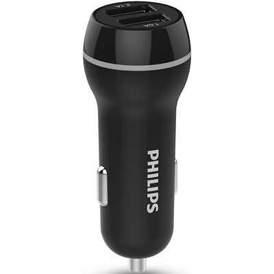 Philips PHILIPS car charger car charger DLP2357 a drag two ring light 31A intelligent fast charge black
Philips PHILIPS car charger car charger DLP2357 a drag two ring light 31A intelligent fast charge black