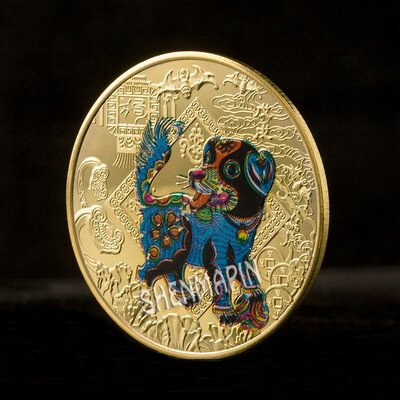 Lucky dog commemorative coin Chinese characteristics lucky animal Goldsilver plated coin travel gifts
Lucky dog commemorative coin Chinese characteristics lucky animal Goldsilver plated coin travel gifts