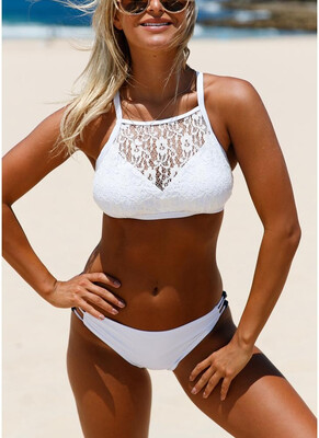 2018 Women Lace Bikini Set Swimsuit Padded Cross Strap Backless Swimwear Bathing Suit
2018 Women Lace Bikini Set Swimsuit Padded Cross Strap Backless Swimwear Bathing Suit