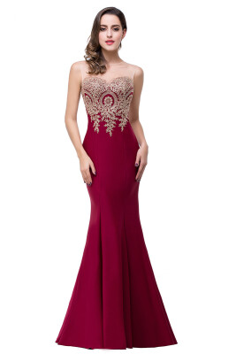 Evening Long Prom Dress Formal Party Gown Bridesmaid Mermaid Appliqued Women Dresses
Evening Long Prom Dress Formal Party Gown Bridesmaid Mermaid Appliqued Women Dresses