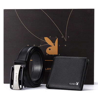 Playboy PLAYBOY Mens Sheepskin Short Wallet Automatic Buckle Leather Mens Belt Cross-section Wallet Gift Gift Set PJD00028-7B
Playboy PLAYBOY Mens Sheepskin Short Wallet Automatic Buckle Leather Mens Belt Cross-section Wallet Gift Gift Set PJD00028-7B
