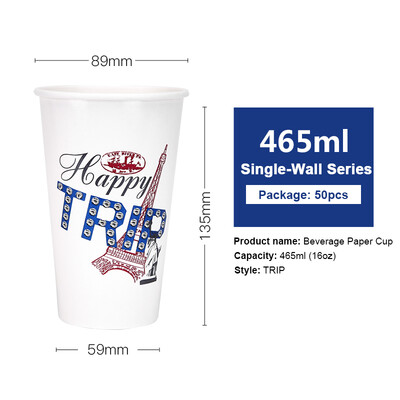 OTOR 465ml560ml Paper Cup Disposable Tableware For Summer Icy Beverages Cold&Hot Tea Milk Coffee Happy Trip 50pcs
OTOR 465ml560ml Paper Cup Disposable Tableware For Summer Icy Beverages Cold&Hot Tea Milk Coffee Happy Trip 50pcs