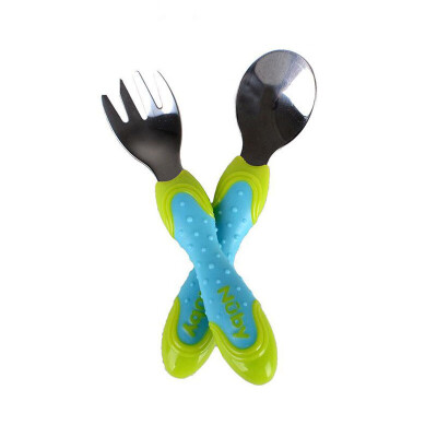 Nubian Nuby Childrens Tableware Baby Tableware Stainless Steel Fork Spoon Set - Blue 5440
Nubian Nuby Childrens Tableware Baby Tableware Stainless Steel Fork Spoon Set - Blue 5440