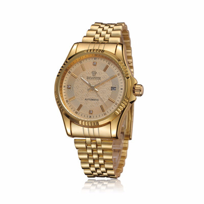 Luxury Gold Fashion Mens Watches Casual Crystal Dial Date Automatic Mechanical Stainless Steel Sport Wrist Watches for men Gifts
Luxury Gold Fashion Mens Watches Casual Crystal Dial Date Automatic Mechanical Stainless Steel Sport Wrist Watches for men Gifts