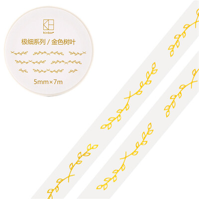 Kinbor hand book&paper tape 5mm7mhand book sticker foundation fine section tape golden leaves DTB64307
Kinbor hand book&paper tape 5mm7mhand book sticker foundation fine section tape golden leaves DTB64307