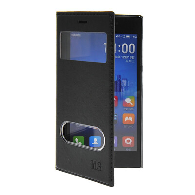 MOONCASE View Window Leather Side Flip Pouch Stand Shell Back Case Cover for XiaoMi Rice MI 3 M3 Black
MOONCASE View Window Leather Side Flip Pouch Stand Shell Back Case Cover for XiaoMi Rice MI 3 M3 Black