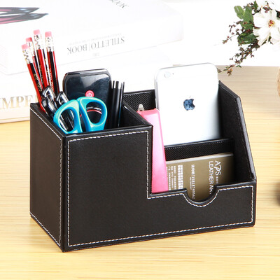 Yapi Shi leather multi-function large pen holder storage box creative simple pen stationery storage box office supplies business card box living room coffee table desktop remote control storage box black needle
Yapi Shi leather multi-function large pen holder storage box creative simple pen stationery storage box office supplies business card box living room coffee table desktop remote control storage box black needle