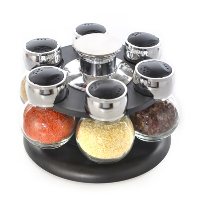 6pcsset Ratary seasoning storage spice bottle rack kitchen salt&pepper cruet condiment set condimento containers for spices
6pcsset Ratary seasoning storage spice bottle rack kitchen salt&pepper cruet condiment set condimento containers for spices