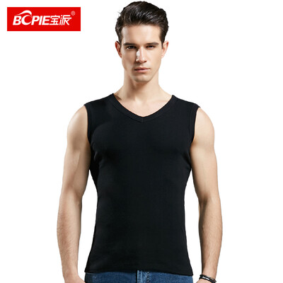 Bao Pai BOPIE mens vest mens cotton wide shoulder fitness vest Slim bottoming shirt 8019 black V-neck XL 175100
Bao Pai BOPIE mens vest mens cotton wide shoulder fitness vest Slim bottoming shirt 8019 black V-neck XL 175100