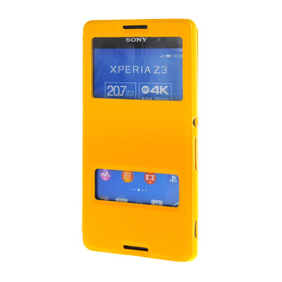 MOONCASE Side Flip Hard board Slim Leather Bracket Window Case Cover for Sony Xperia Z4 Yellow
MOONCASE Side Flip Hard board Slim Leather Bracket Window Case Cover for Sony Xperia Z4 Yellow