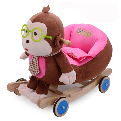 Blue castle children dual-use cartoon with glasses monkey wooden horse rocking rocking chair children's birthday gifts BC8-335B
Blue castle children dual-use cartoon with glasses monkey wooden horse rocking rocking chair children's birthday gifts BC8-335B
