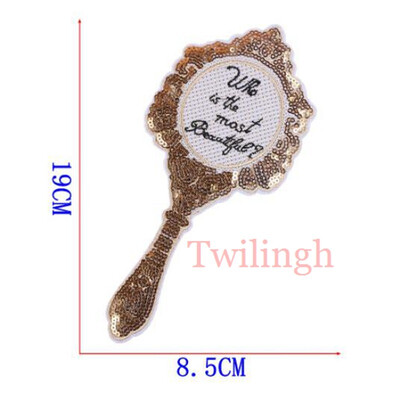 twilingh Patches Sewing Iron-On Accessories Patchworks Magic Mirror Embroidered Sequined Patches For Clothing
twilingh Patches Sewing Iron-On Accessories Patchworks Magic Mirror Embroidered Sequined Patches For Clothing