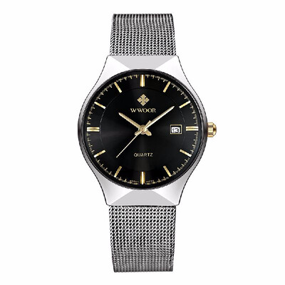 Ultra Thin Dial Fashion Mesh Stainless Steel Watches Calendar Quartz Analog Men Casual Wristwatch 30M Water-Proof Watch Box
Ultra Thin Dial Fashion Mesh Stainless Steel Watches Calendar Quartz Analog Men Casual Wristwatch 30M Water-Proof Watch Box